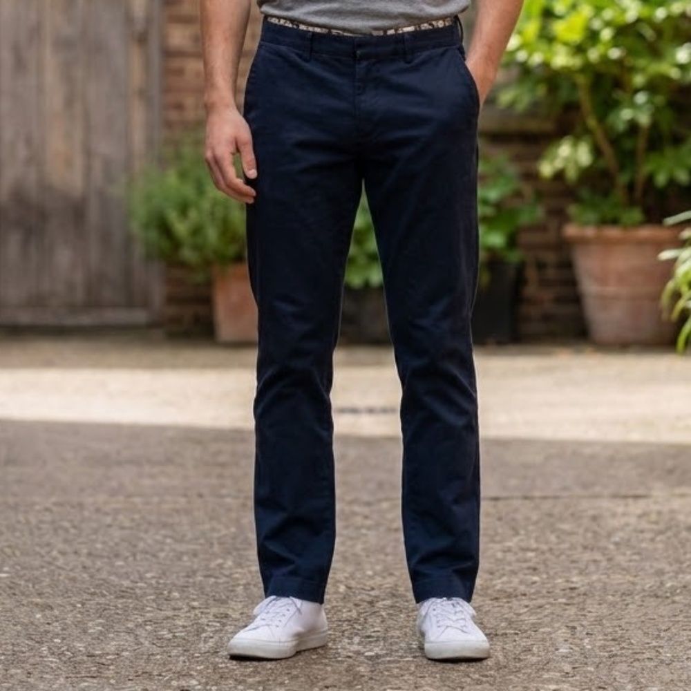 Banana Republic Men's Navy Fulton Chinos 36 x 32